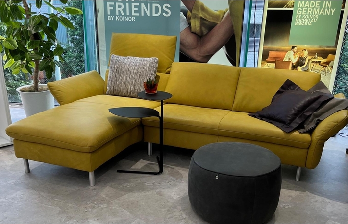 ドイツ国内生産「コイノール」イタリア「ニコライン」高級レザーソファ