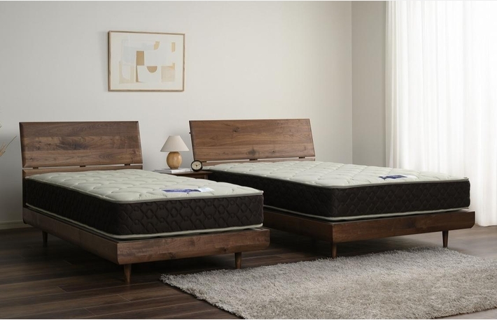 年内まで出品　TOKYO BED ダークブラウン ダブルベッド 年内まで出品 TOKYO BED ダークブラウン ダブルベッド 年内まで